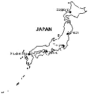 Karte von Japan